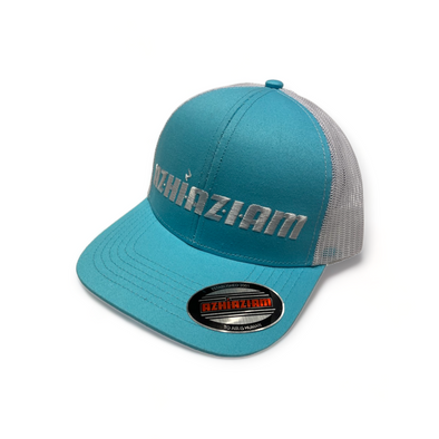 Azhiaziam Custom Curved Bill Snapback - Teal