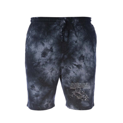 Azhiaziam Black Tye Dye Sweat Shorts - Azhiaziam
