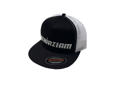 Azhiaziam Custom Flat Bill Snapback - Black/White