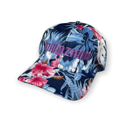 Azhiaziam "Blue Pink Floral" Dad Hat