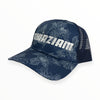 Azhiaziam "White Torch Ginger on Blue" Mesh-Back Hat