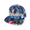 Azhiaziam "Pink Blue Floral" Snapback Hat