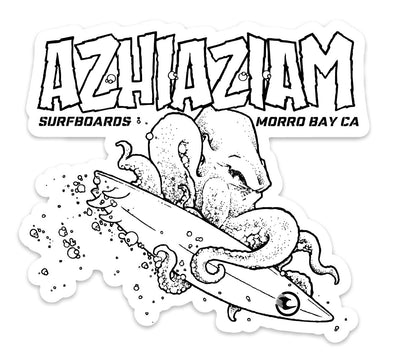 Azhiaziam Octopus Sticker - 4”