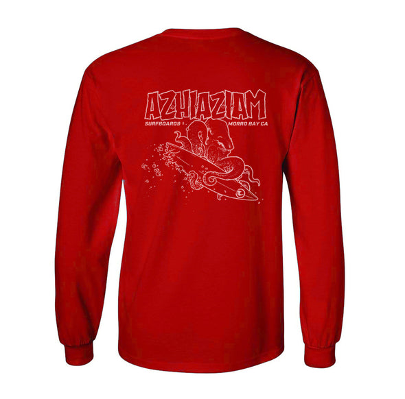 Azhiaziam Men's Octopus Long Sleeve T-Shirt