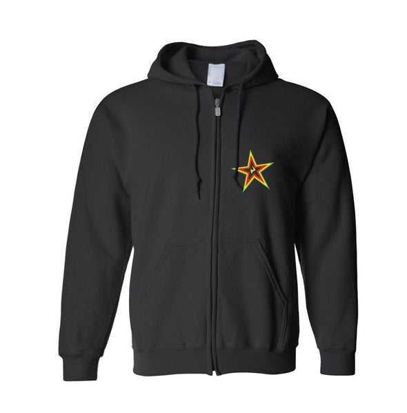 Rasta Star Zip Hoodie