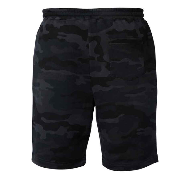 Azhiaziam Black Camo Sweat Shorts