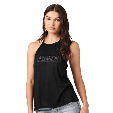 Azhiaziam "Simple" Flowy High Neck Tank